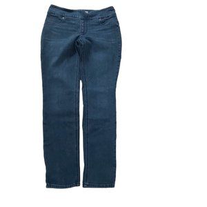 So Slimming Jeans by Chicos Blue Regular Size 0.5 (6) Women Stretch Pull on Long